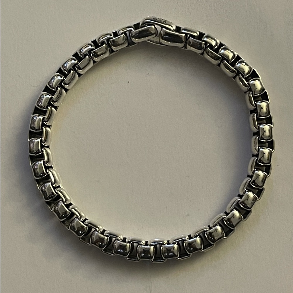 David Yurman 7mm men’s box link bracelet s…